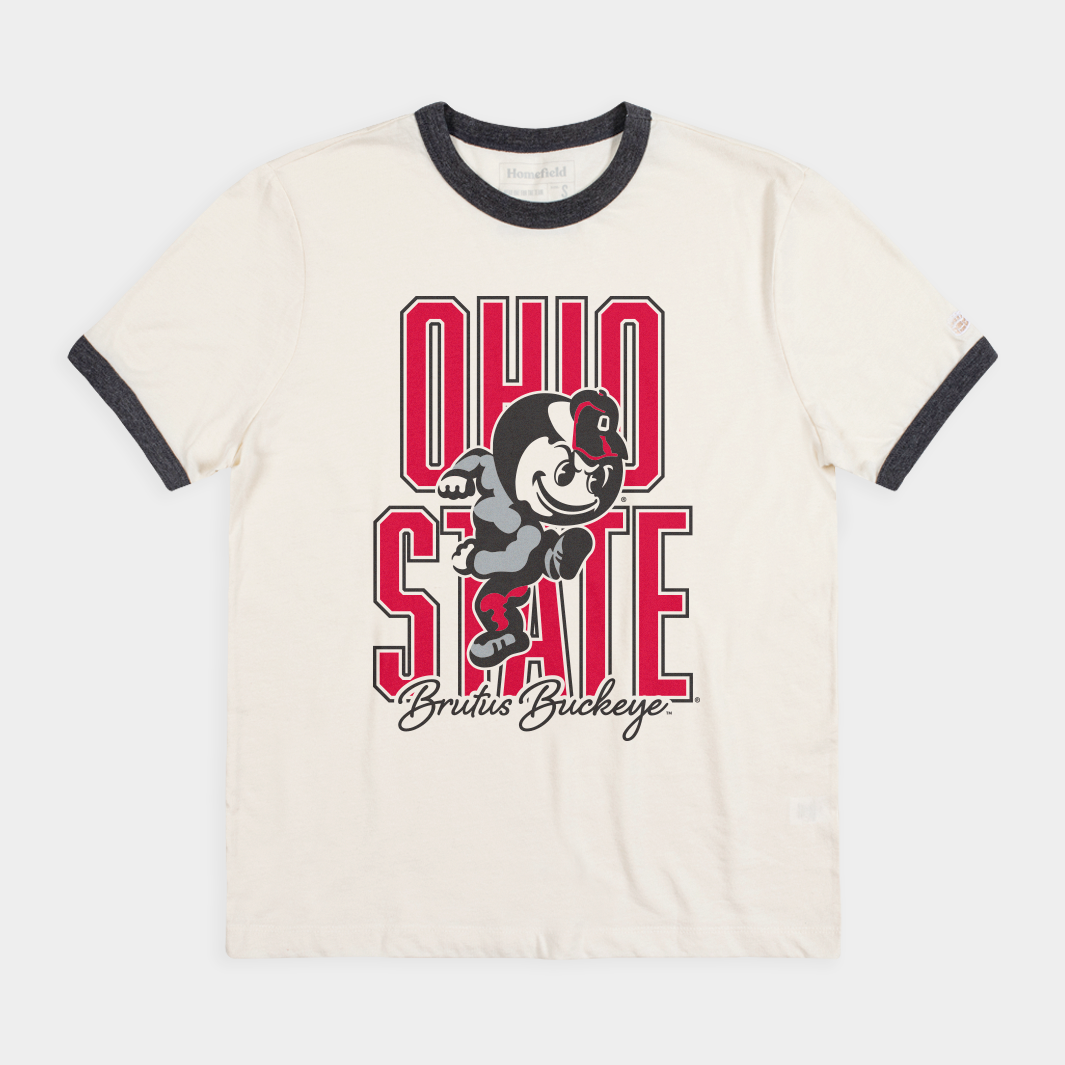Ohio State Brutus Buckeye Ringer Tee Style001 Hoodie, Sweatshirt | PureTeeCo.com