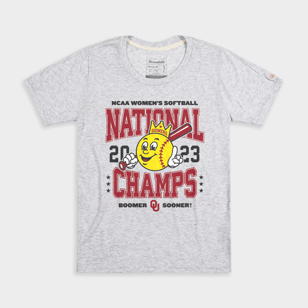 Oklahoma 2023 Softball WCWS Champions Women's Tee Style001 Hoodie, Sweatshirt | PureTeeCo.com