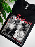 Obsessed With Saltburn Fan shirt, white and red ink, unisex shirt. Hoodie, Sweatshirt | PureTeeCo.com