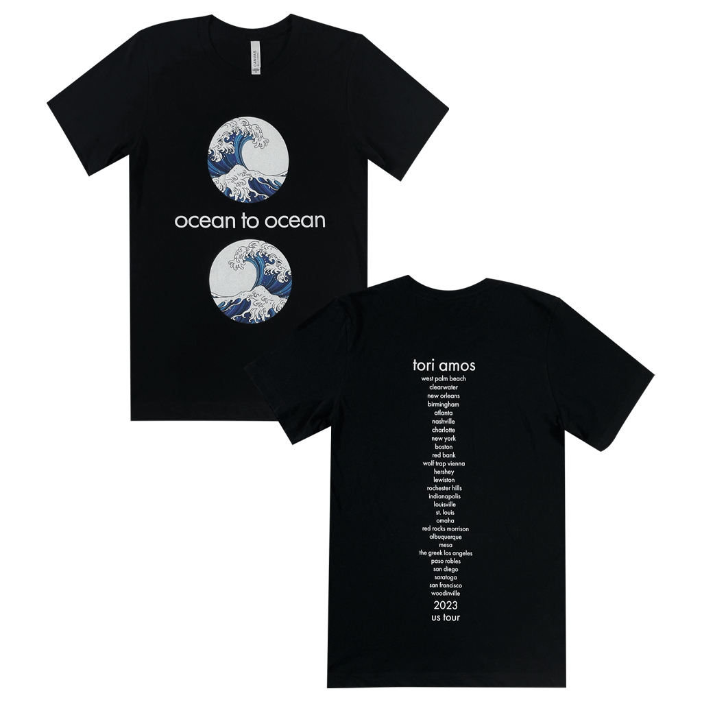 Ocean To Ocean Black 2023 Tour T-Shirt Hoodie, Sweatshirt | PureTeeCo.com (Image 1)
