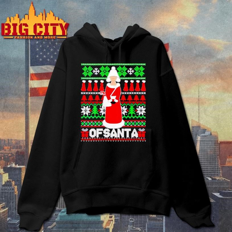 OfSanta Holiday Knit Parody Graphic shirt
