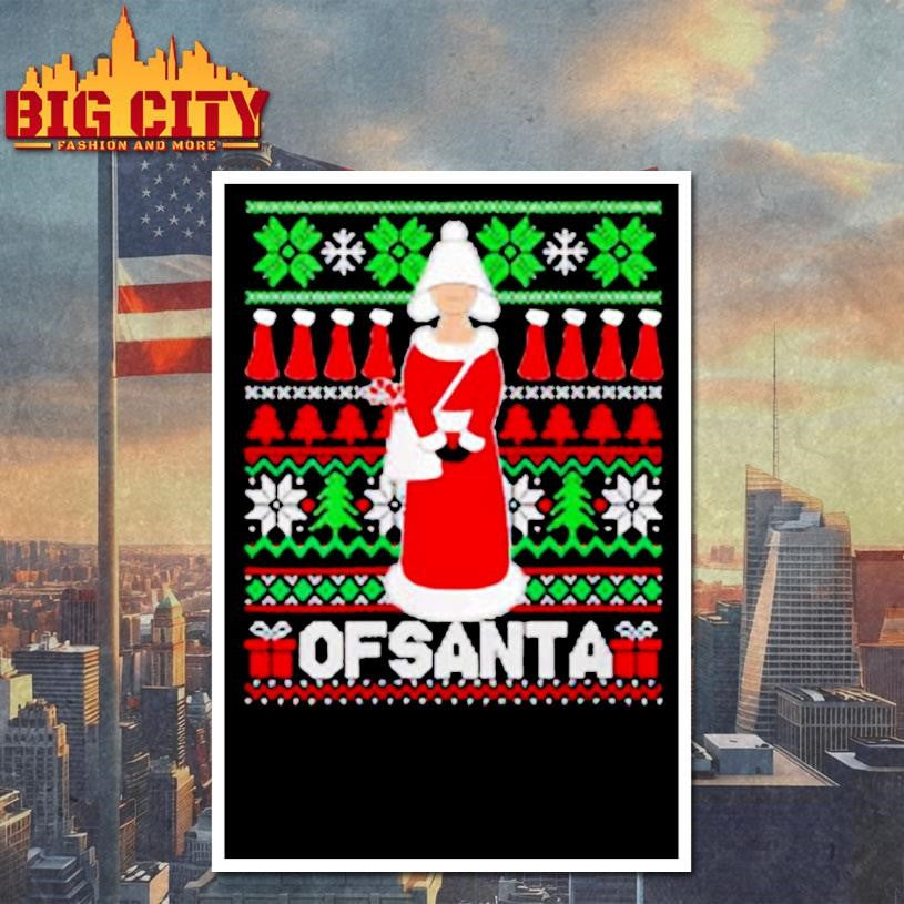 OfSanta Holiday Knit Parody Graphic shirt