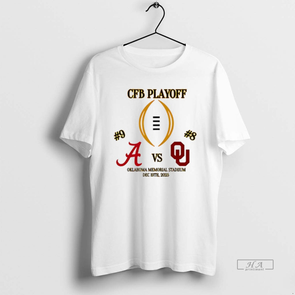Official 2025 Cfp First Rd Game 1 Alabama Vs Oklahoma T-Shirts, Hoodie, Sweatshirt | PureTeeCo.com