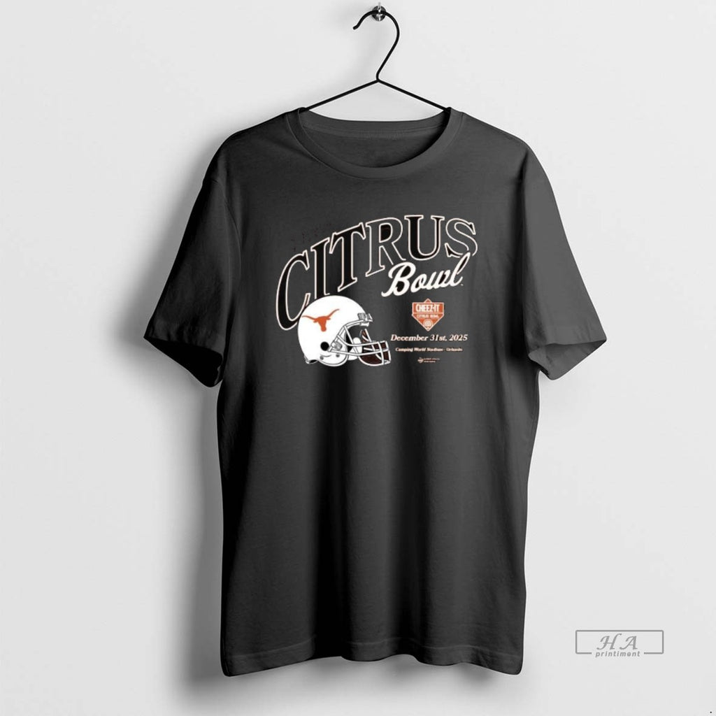 Official 2025 Cheez It Citrus Bowl Texas December 31st 2025 Helmet Long Sleve T-Shirts, Hoodie, Sweatshirt | PureTeeCo.com