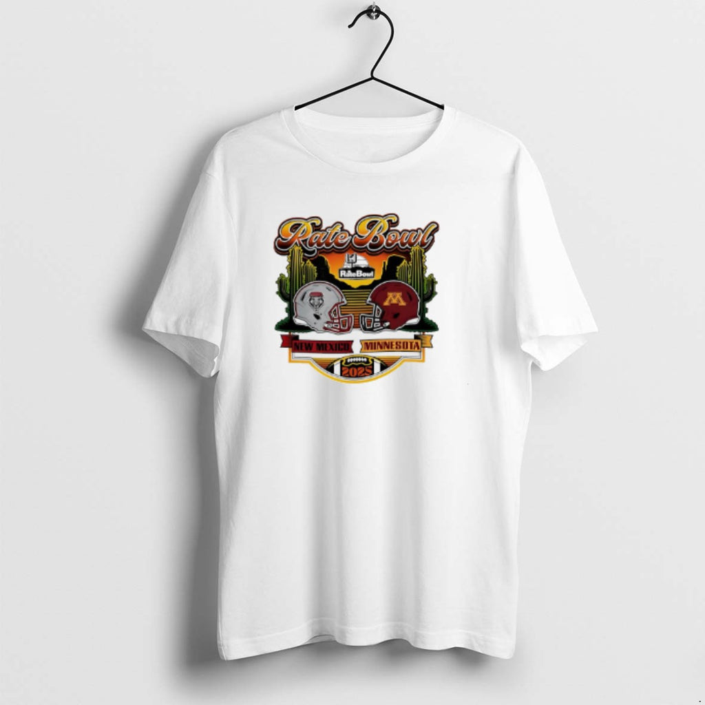 Official 2025 Rate Bowl Cactus Clash New Mexico Lobos Vs Minnesota Golden Gophers Matchup T-Shirts, Hoodie, Sweatshirt