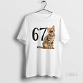 Official 67 Laughing Cat Meme T-Shirts, Hoodie, Sweatshirt | PureTeeCo.com
