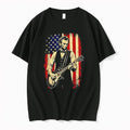 Official Abraham Lincoln Electric Guitar 250th Anniversary American Flag T Shirts