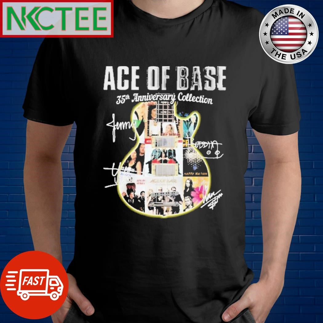 Official Ace Of Base 35th Anniversary Collection Signatures T-Shirt