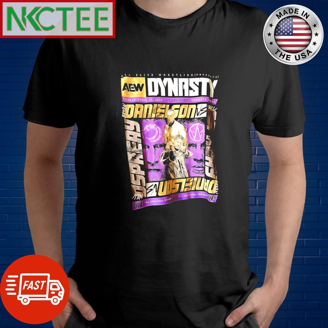 Official All Elite Wrestling presents AEW Dynasty Sunday April 21 2024 St. Louis, Mo Chaifetz Arena Bryan Danielson vs Will Ospreay shirt