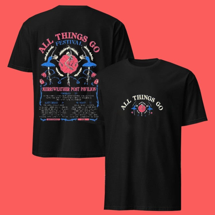 All Things Go Music Festival 2026 Columbia Md Skeleton Ball T-Shirts