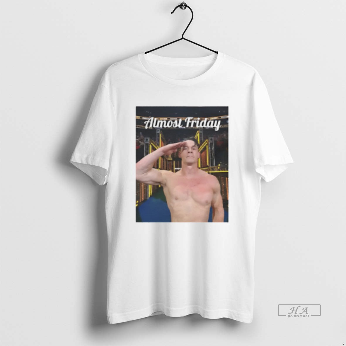Official Almost Friday John Cena Salute T-Shirts, Hoodie, Sweatshirt | PureTeeCo.com
