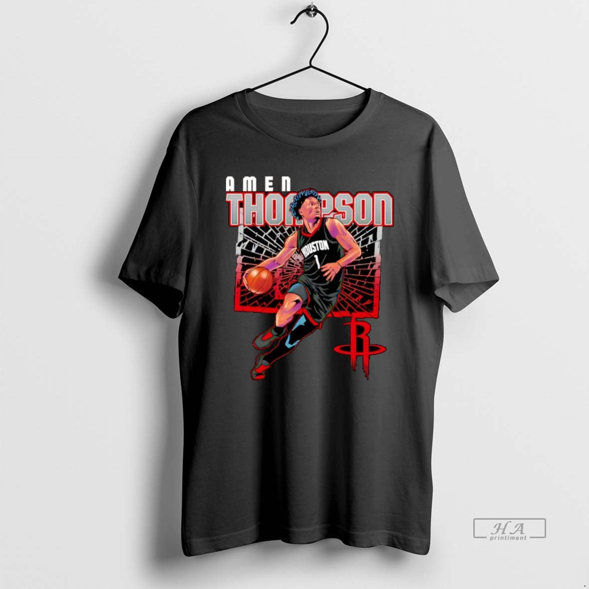Official Amen Thompson Houston Rockets Shattered Christmas T-Shirts, Hoodie, Sweatshirt | PureTeeCo.com
