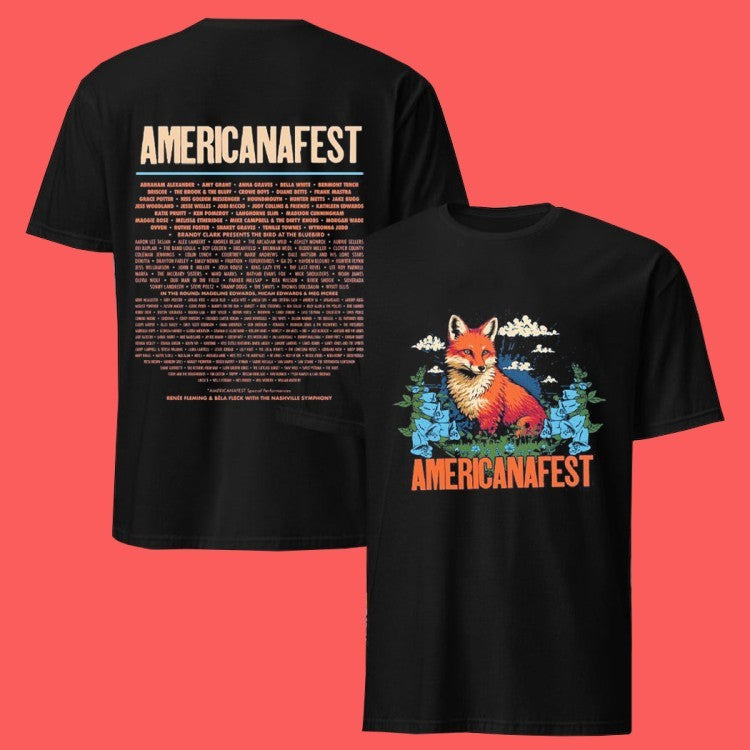 Americanafest 2026 Nashville Tn From September 15-19 2026 Fox-themed Lineup Shirt