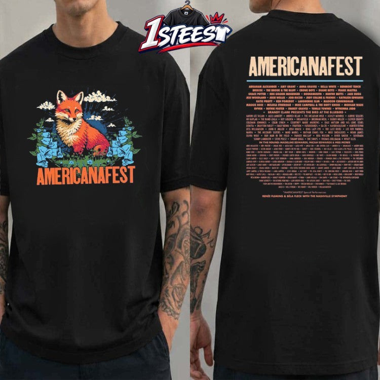 Americanafest Nashville TN From September 15-19 2026 Fox T-shirts