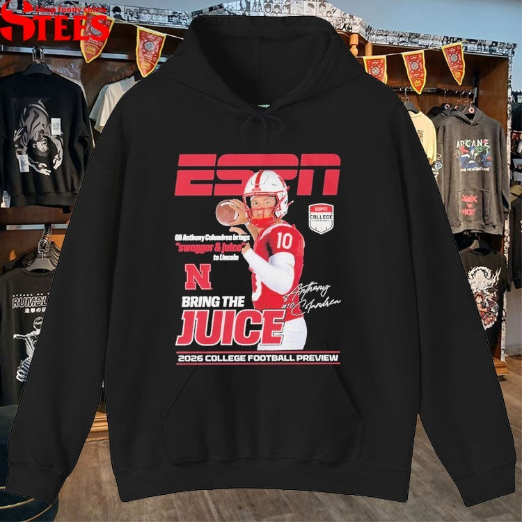 Anthony Colandrea ESPN Sagger And Juice Bring The Juice 2026 College Football Preview T-shirts