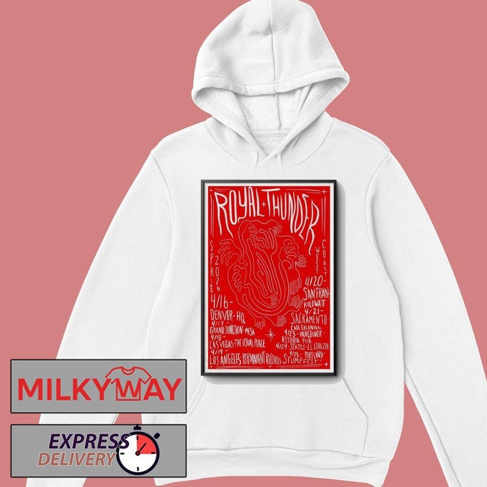 April 2026 Poster Royal Thunder Tour shirt