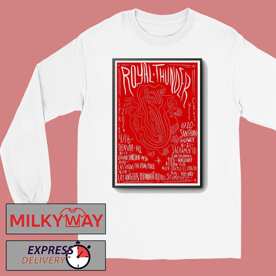 April 2026 Poster Royal Thunder Tour shirt