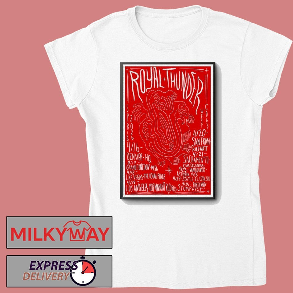 April 2026 Poster Royal Thunder Tour shirt