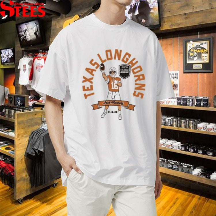 Arch Manning Texas Longhorns ESPN College Gameday Spotlight 9 12 2026 T-shirts