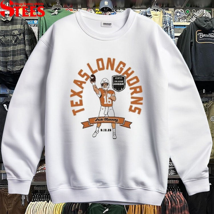 Arch Manning Texas Longhorns ESPN College Gameday Spotlight 9 12 2026 T-shirts