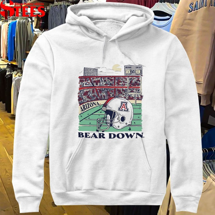 Arizona Wildcats Bear Down Stadium Helmet T-shirts
