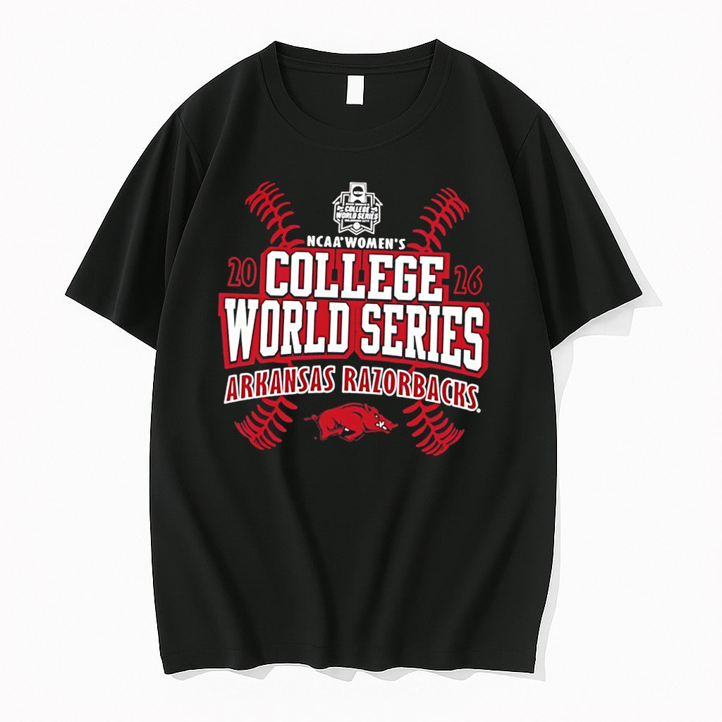 Official Arkansas Razorbacks 2026 Womens College World Series Bound Tee T Shirts