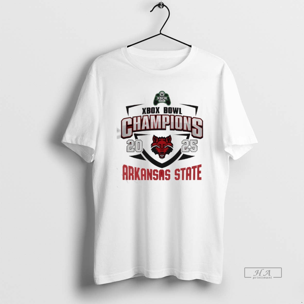 Official Arkansas State Red Wolves Xbox Bowl Champions 2025 Logo T-Shirts, Hoodie, Sweatshirt | PureTeeCo.com
