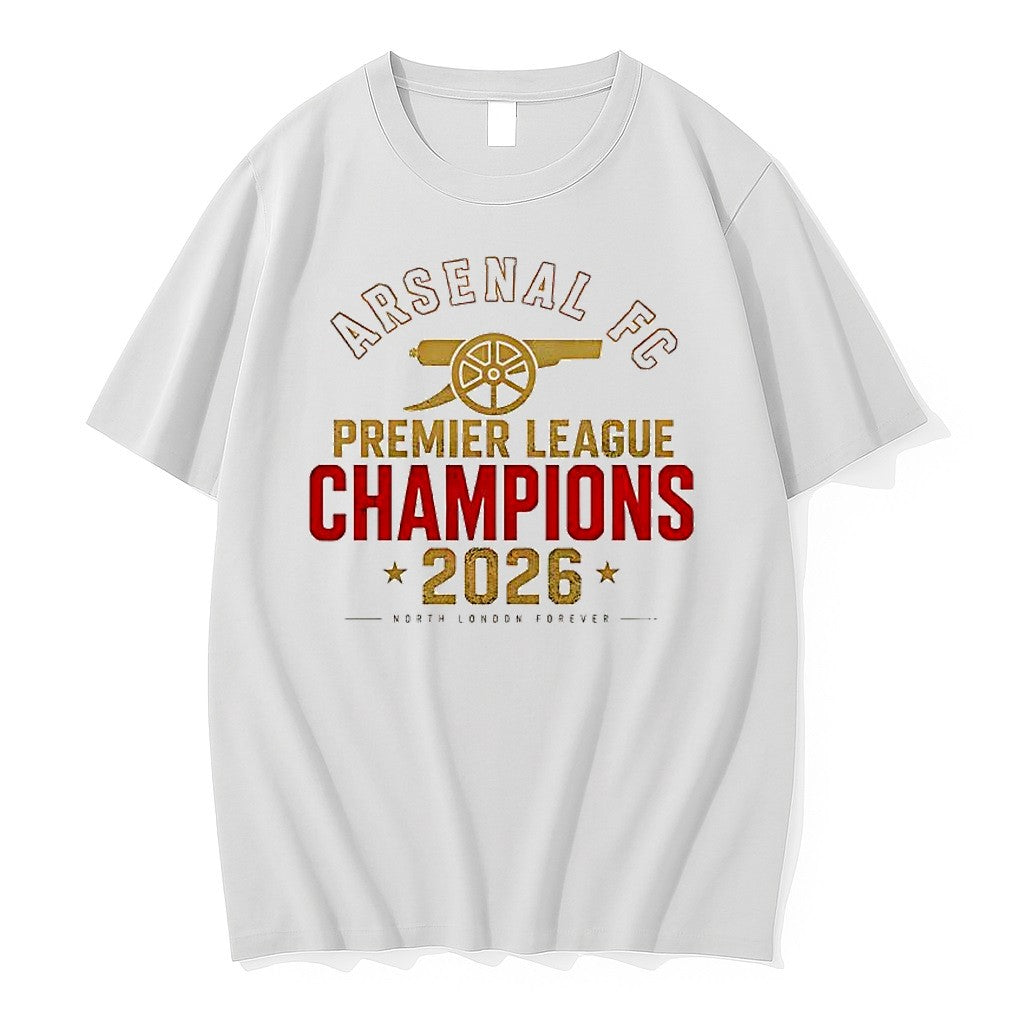 Official Arsenal Fc Premier League Champions 2026 Cannon Logo T Shirts Jpg