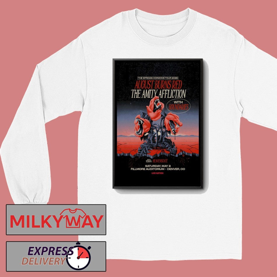 August Burns Red Fillmore Auditorium In Denver CO May 2 2026 Poster shirt
