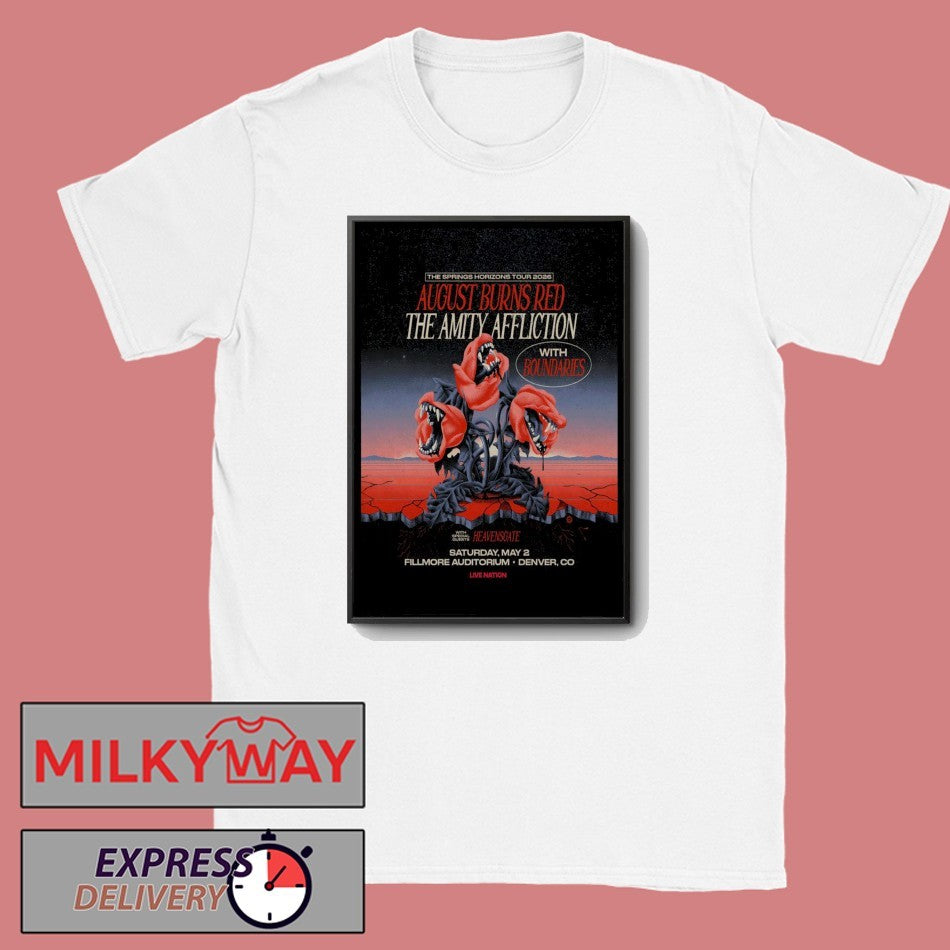 August Burns Red Fillmore Auditorium In Denver CO May 2 2026 Poster shirt