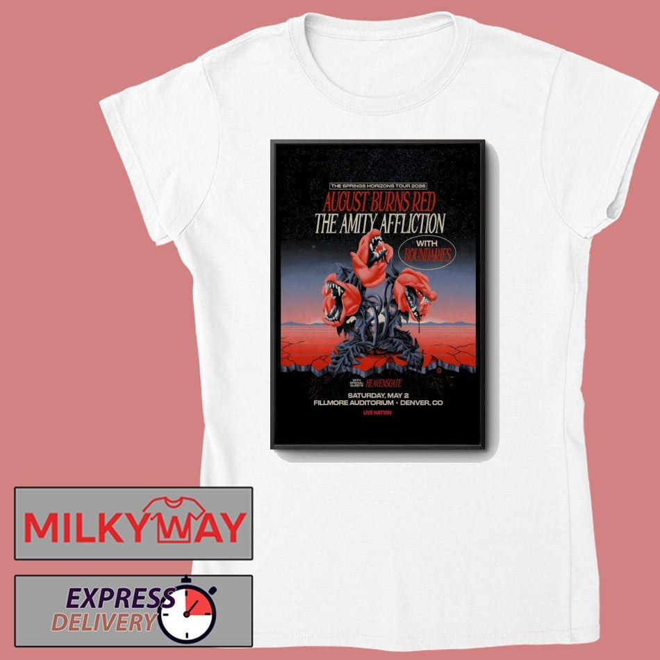 August Burns Red Fillmore Auditorium In Denver CO May 2 2026 Poster shirt
