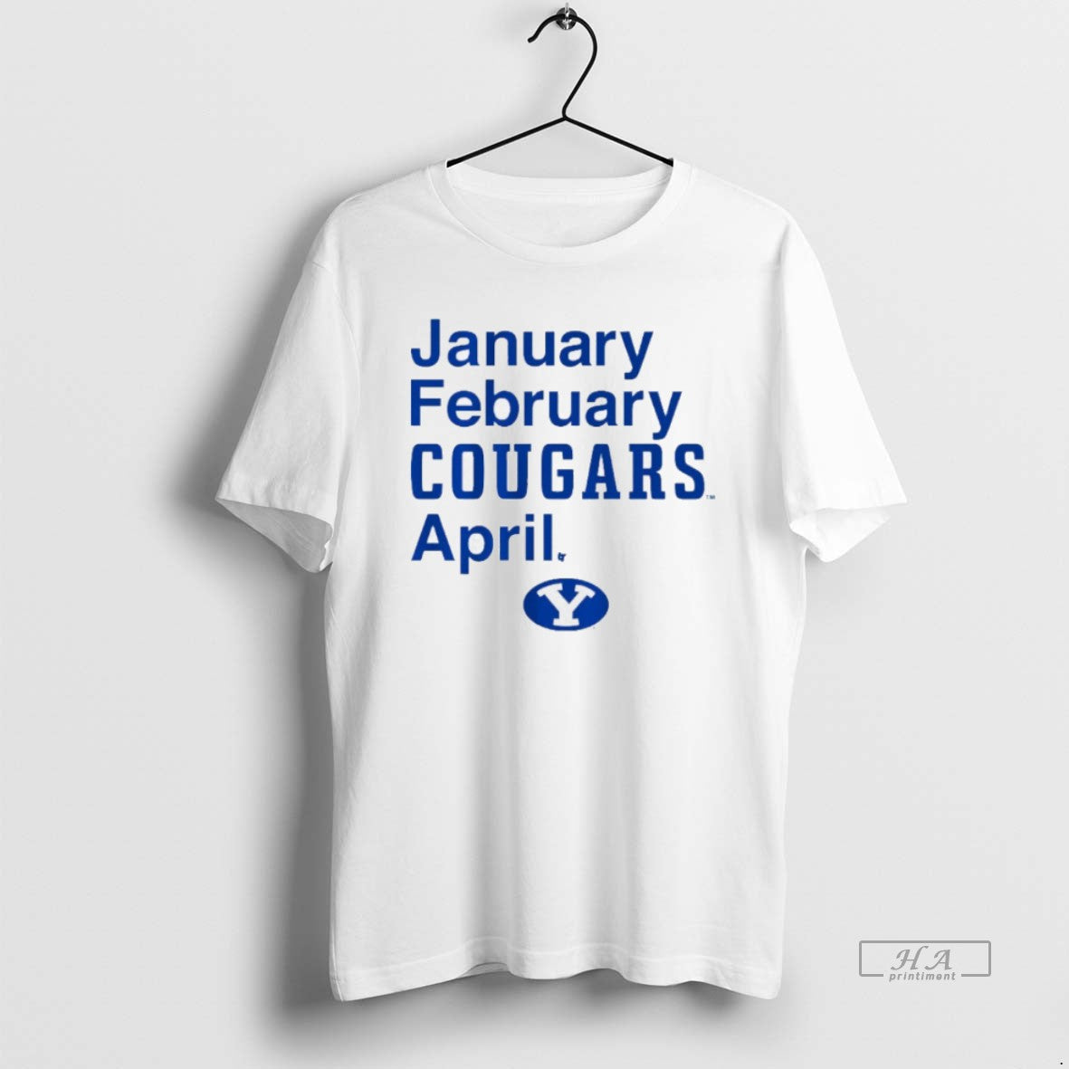 Official Byu Cougars January February Cougars April T-Shirts, Hoodie, Sweatshirt | PureTeeCo.com