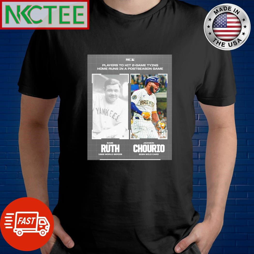 Official Babe Ruth with Jackson Chourio shirt