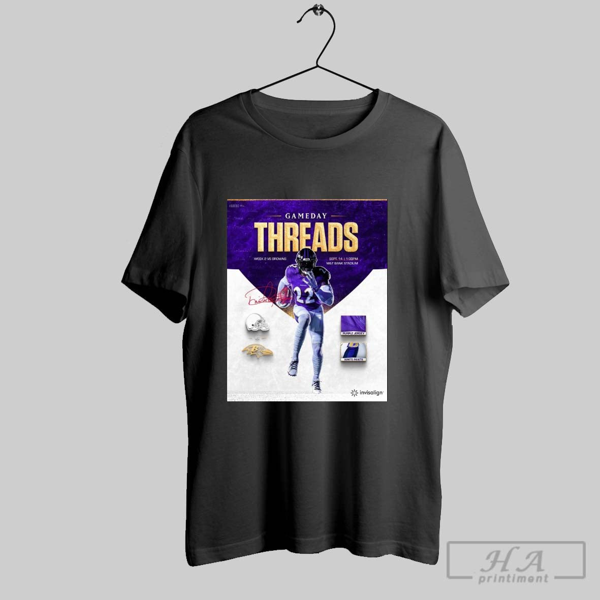 Official Baltimore Ravens Vs Browns Gameday Threads September 14 2025 Mt Bank Stadium Signature Poster