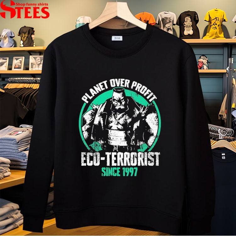 Barret Wallace Planet Over Profit Eco Terrorist Since 1997 T-shirts