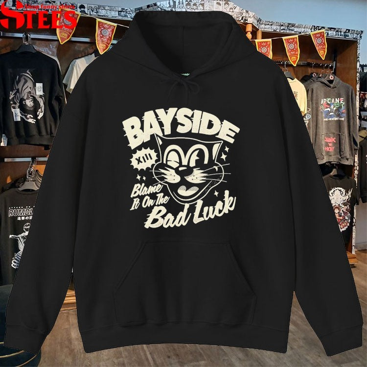 Bayside Blame It On The Bad Luck Cat T-shirts