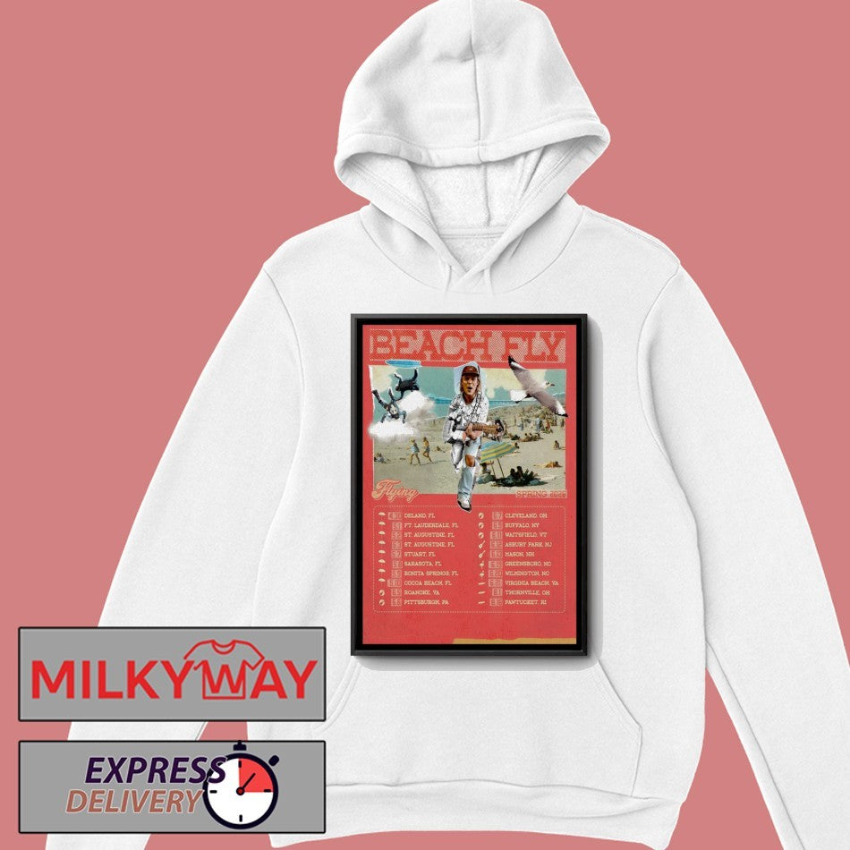 Beach Fly Flying Spring 2026 Tour Poster shirt