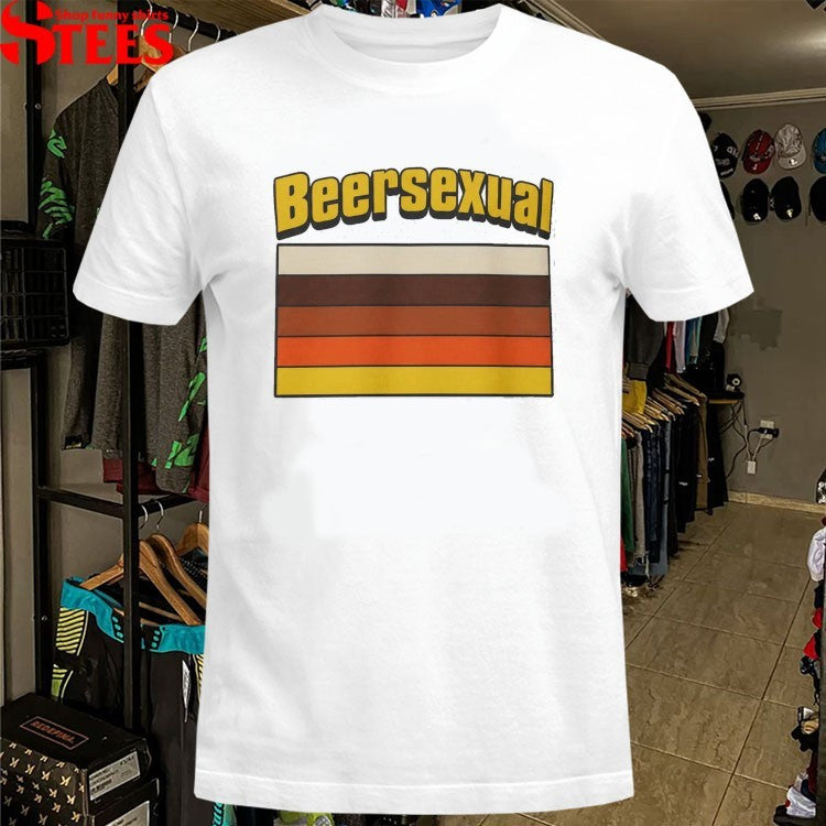 Beersexual Striped Beer Flag T-Shirts
