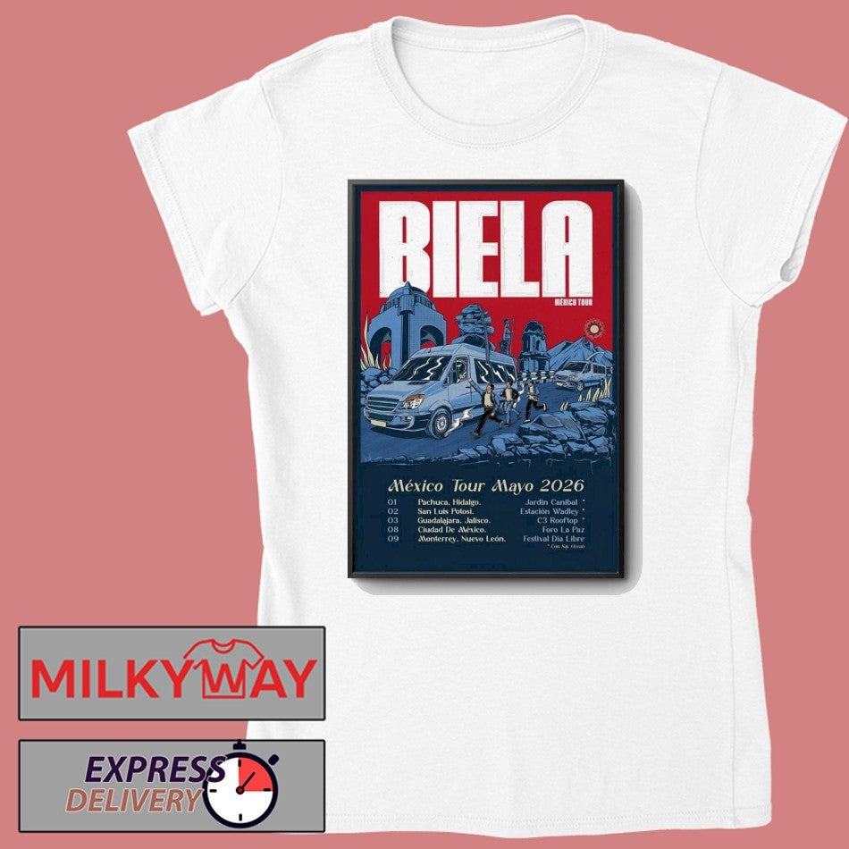 Biela Tour Mexico Mayo 2026 Poster shirt