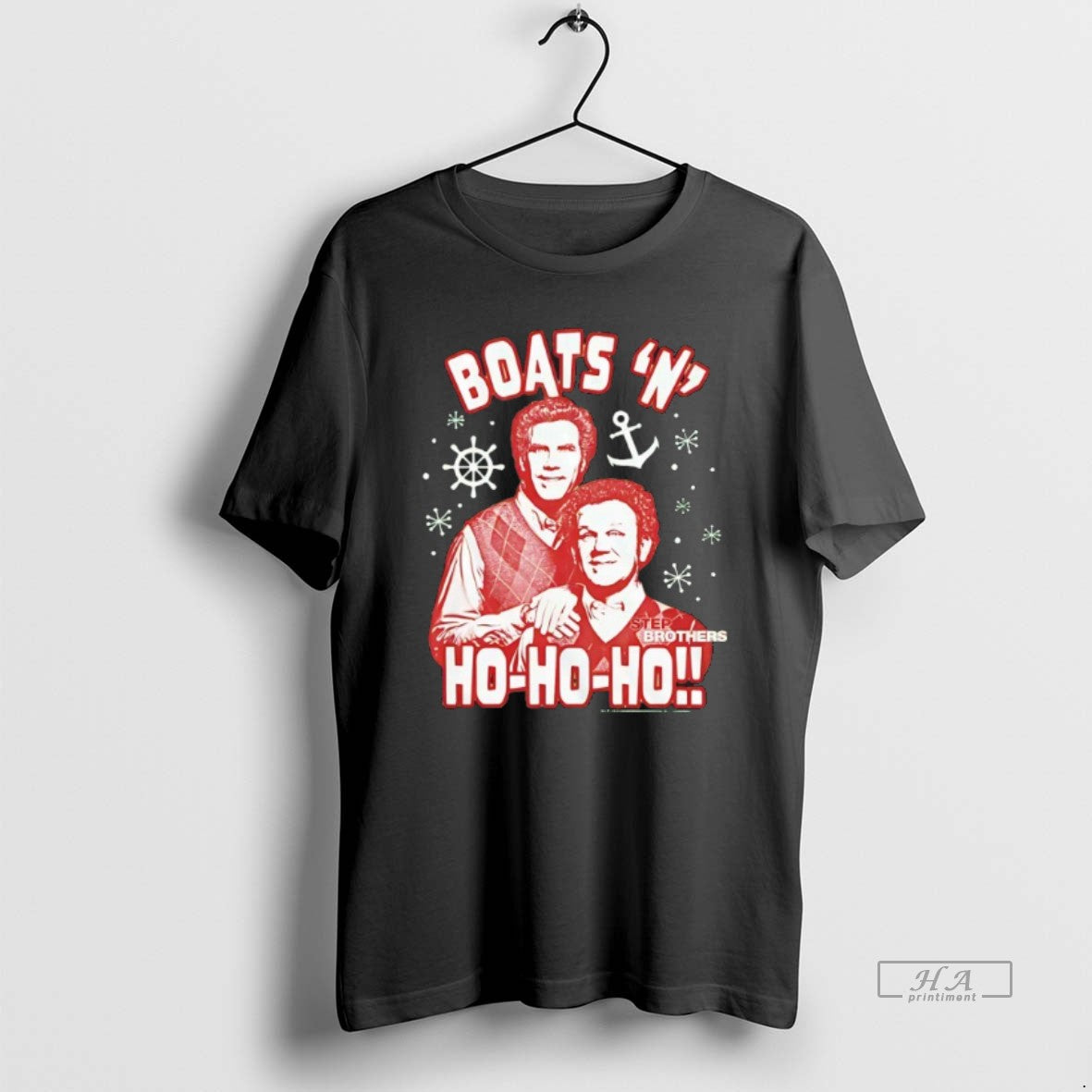 Official Boats N Ho Ho Ho Step Brothers Christmas T-Shirts, Hoodie, Sweatshirt | PureTeeCo.com