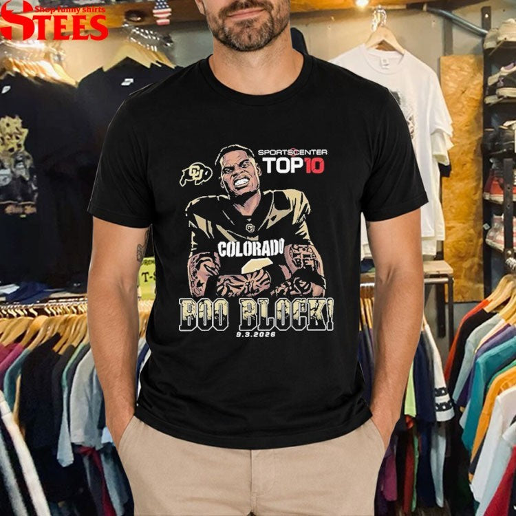 Boo Carter Boo Block Colorado Buffaloes Sportscenter Top 10 T-shirts