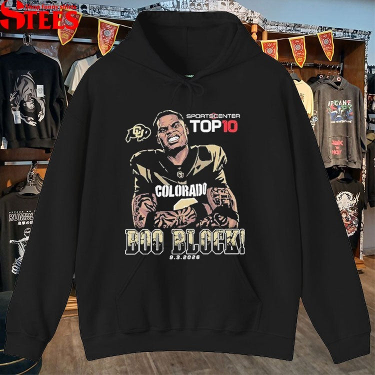 Boo Carter Boo Block Colorado Buffaloes Sportscenter Top 10 T-shirts