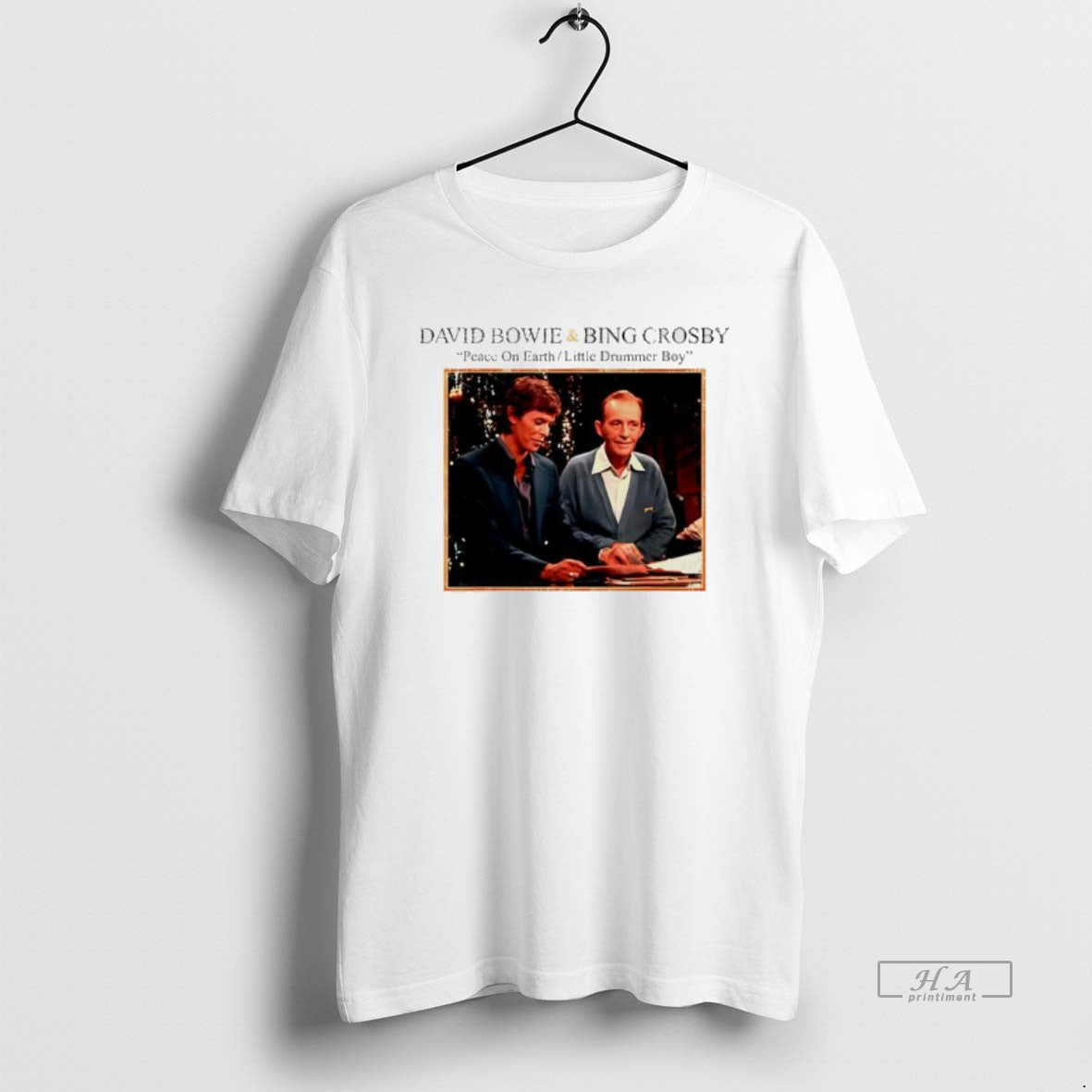 Official Bowie Bing Crosby Peace On Earth Christmas Music T-Shirts, Hoodie, Sweatshirt | PureTeeCo.com