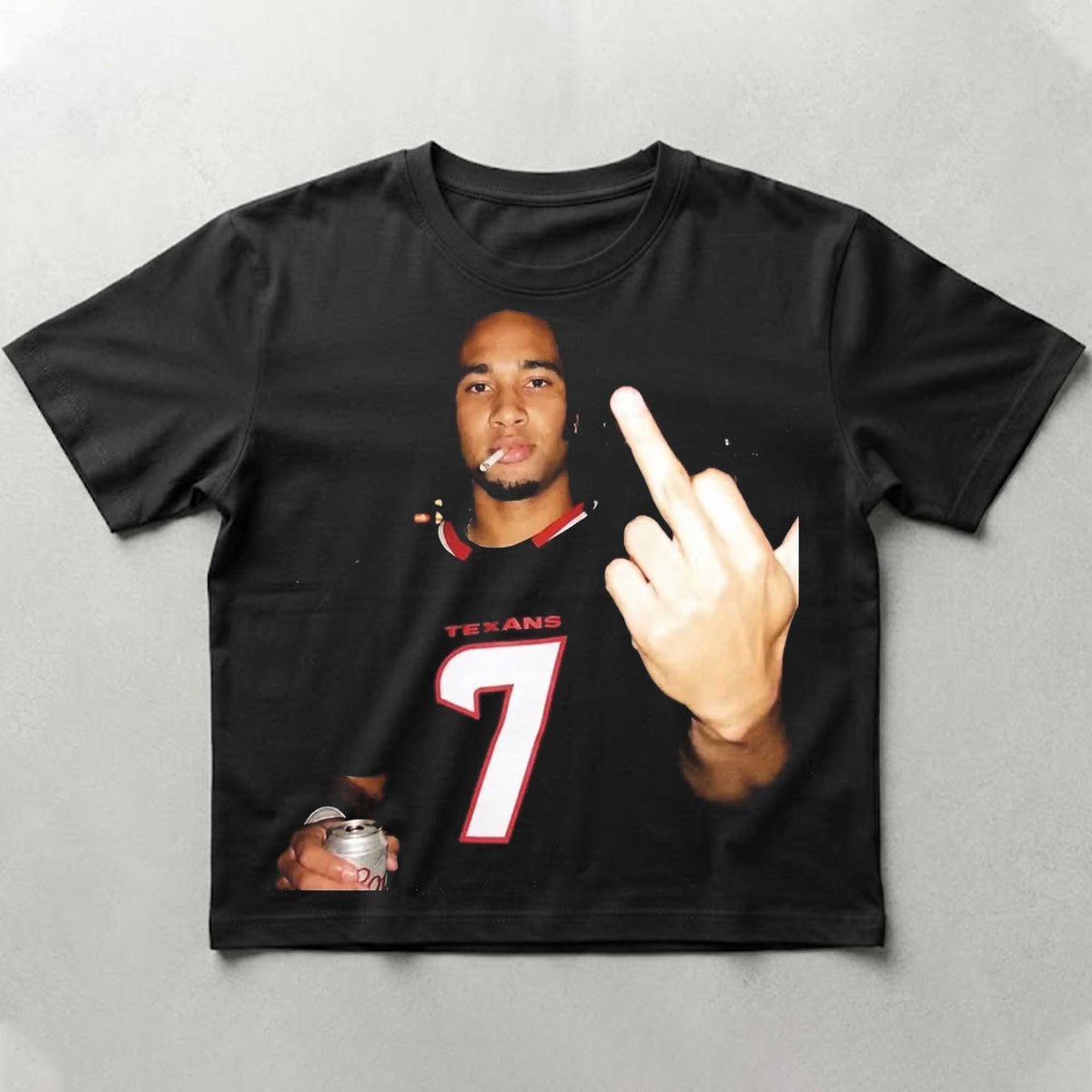C J Stroud Smoking Finger Middle Shirt