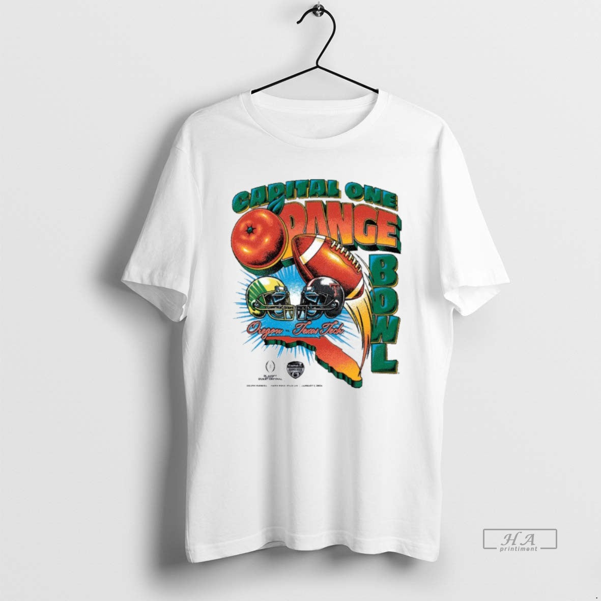 Official Capital One Orange Bowl 2026 Oregon Vs Texas Tech Vintage Matchup T-Shirts, Hoodie, Sweatshirt | PureTeeCo.com