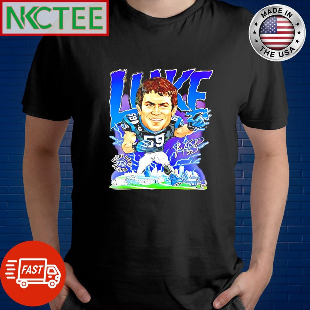 Official Carolina Panthers Luke Kuechly signature graphic shirt
