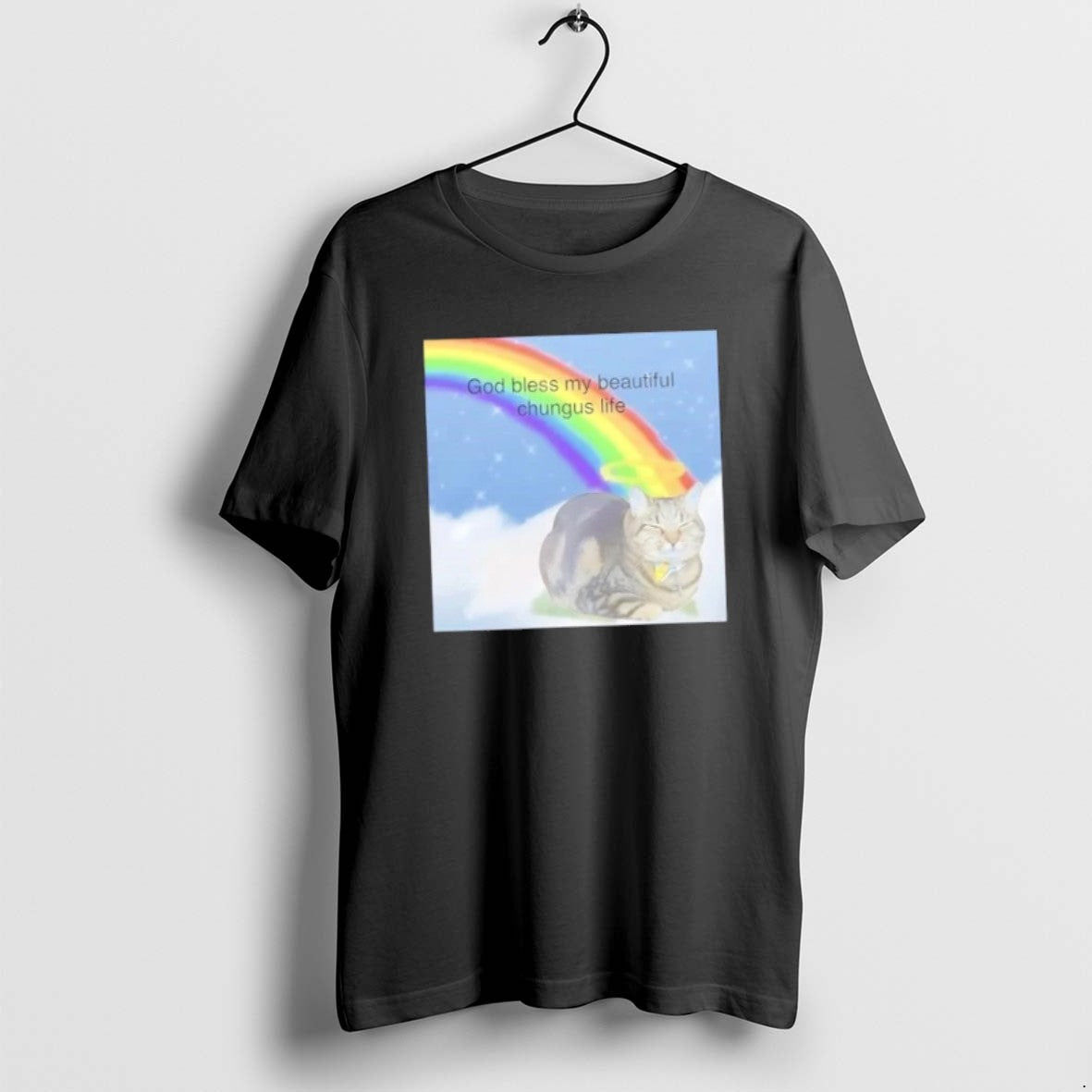 Official Cat God Bless My Big Chungus T-Shirts, Hoodie, Sweatshirt | PureTeeCo.com