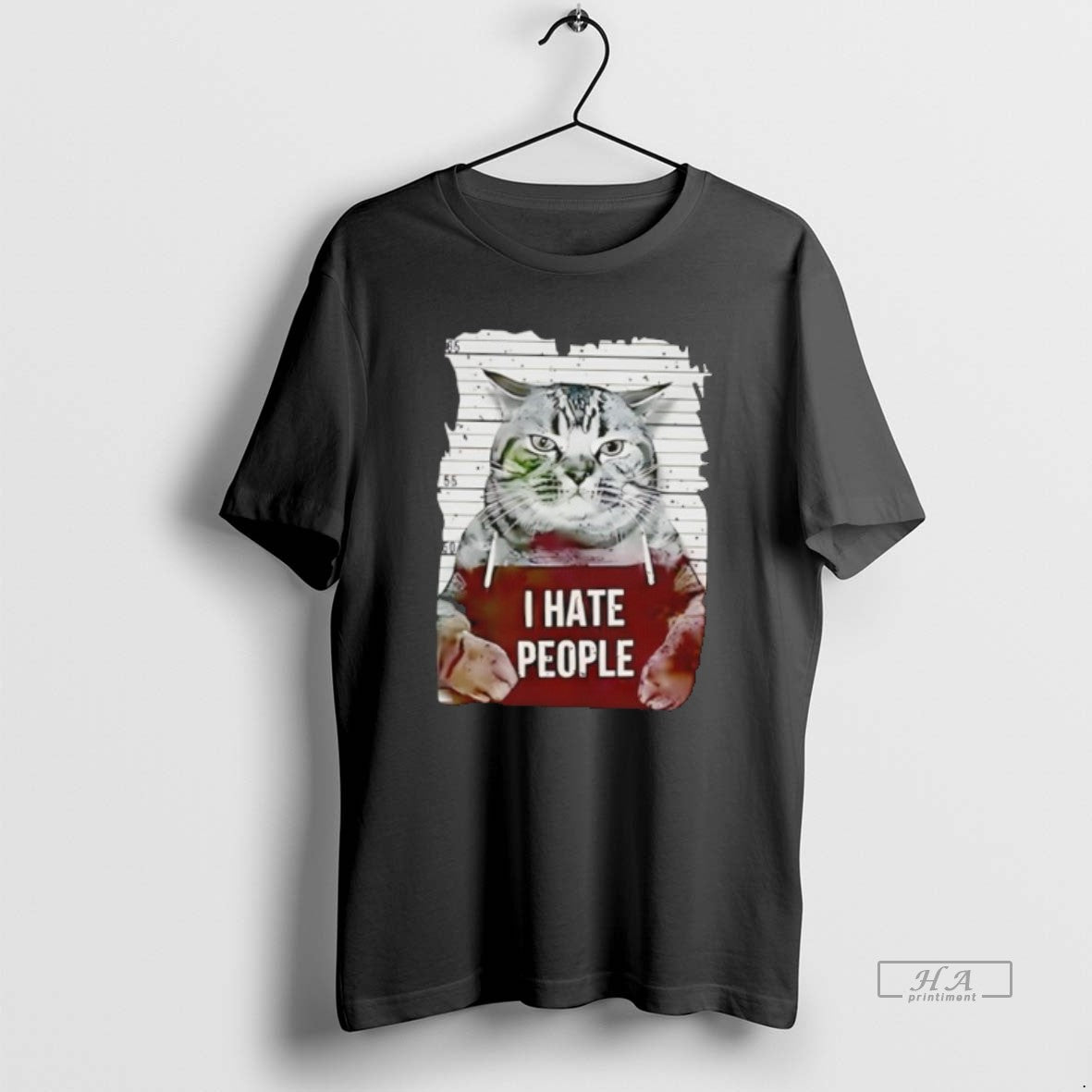 Official Cat I Hate People Retro T-Shirts, Hoodie, Sweatshirt | PureTeeCo.com