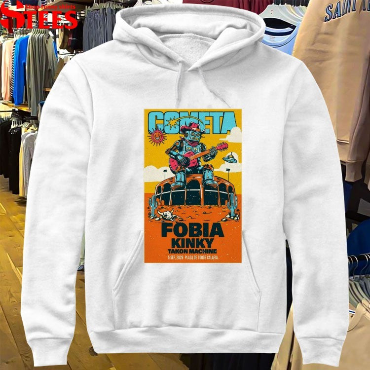 Cometa Rock Mexicali 5 Sep 2026 Plaza de Toros Calafia Robot T-Shirt
