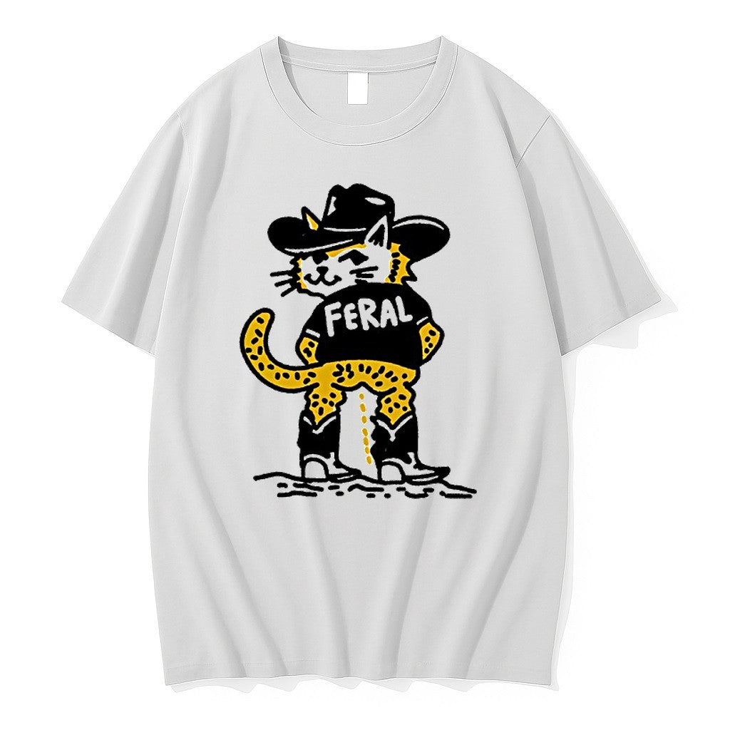 Official Cowboy Cat Feral Funny T Shirts Jpg